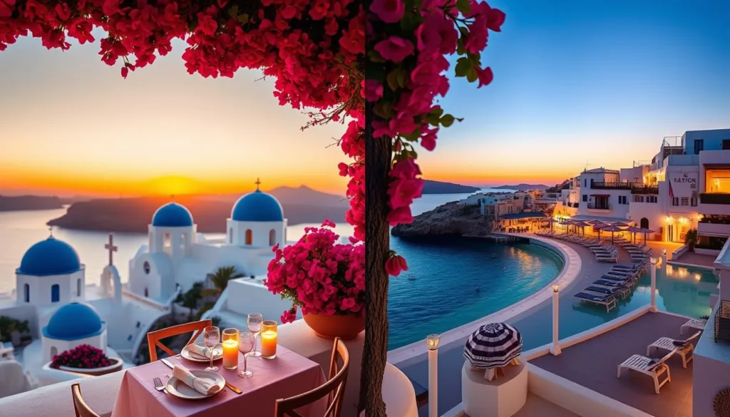 Romantic Getaways in Santorini and Mykonos