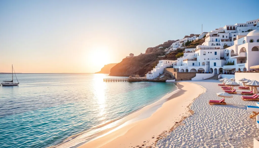 Santorini beach