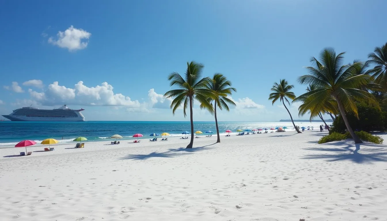 beaches near nassau bahamas cruise port