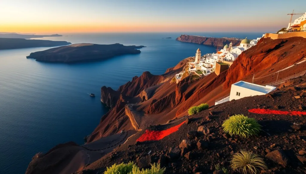 santorini volcanic landscapes